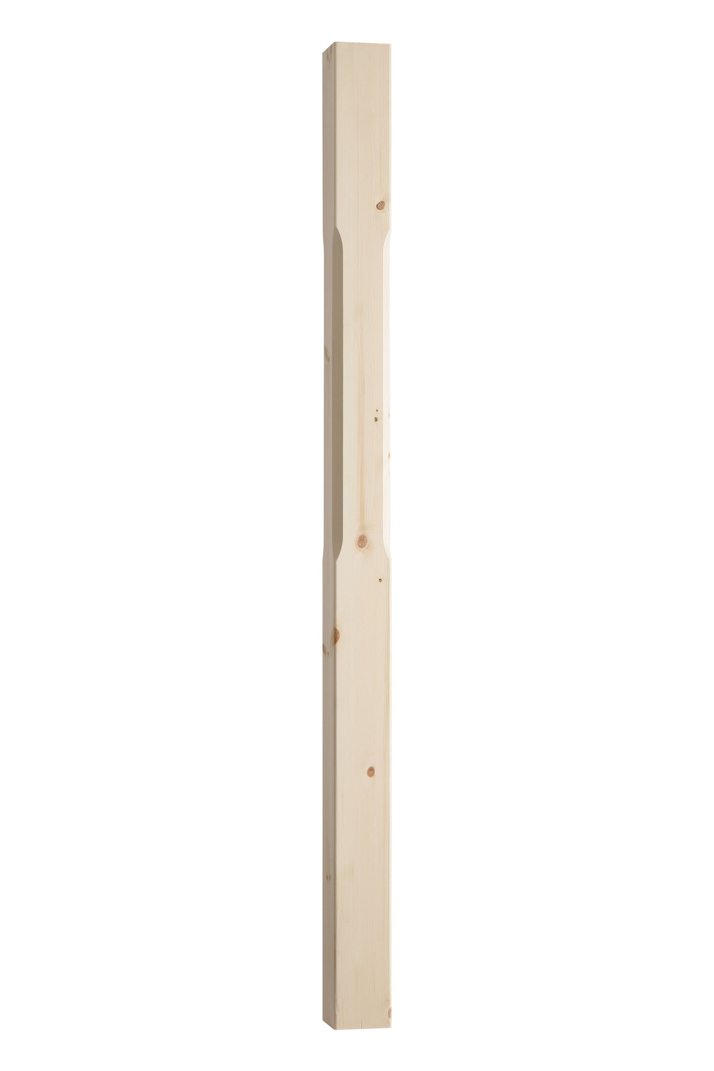 Pine Stop Chamfered Newel Post