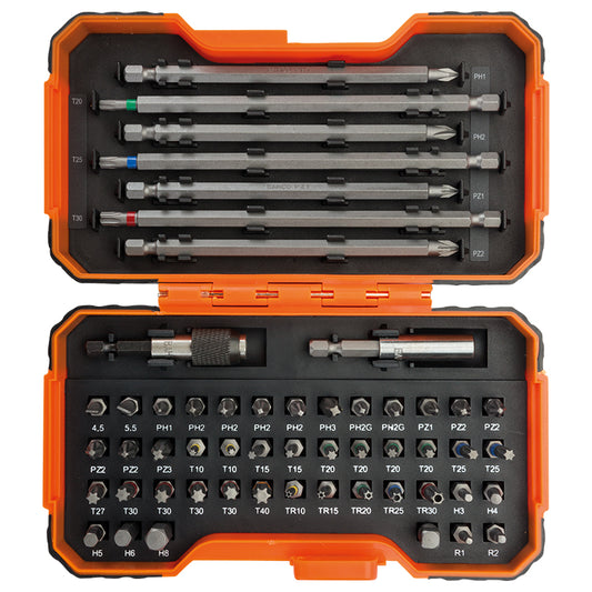 Bahco 54PC Colour Bit Set