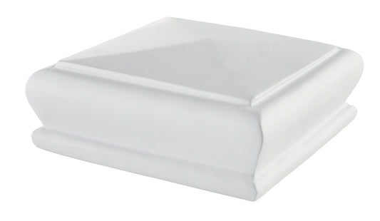 White Primed Pyramid Newel Cap